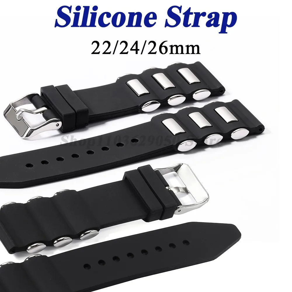 Waterproof Silicone Sports Watch Strap – Universal Fit