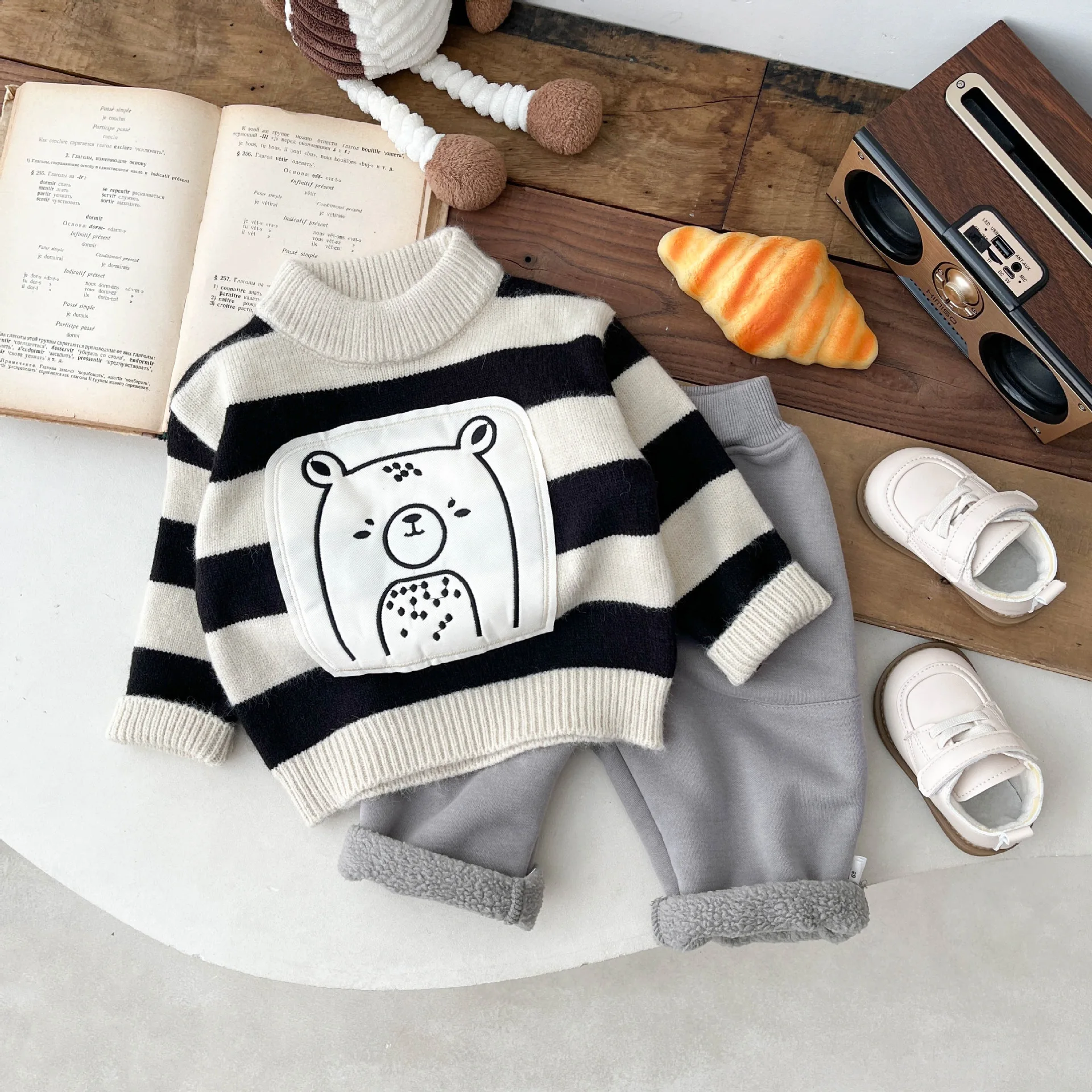 Knit Sweater Autumn Winter Baby Boy Girl Knitted Sweater