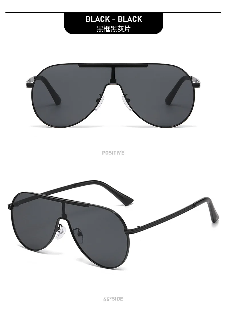Neue Modische Piloten-Modell Sonnenbrille - Metallrahmen - UV-Schutz Fahrer-Sonnenbrille 2524 – Detail 14
