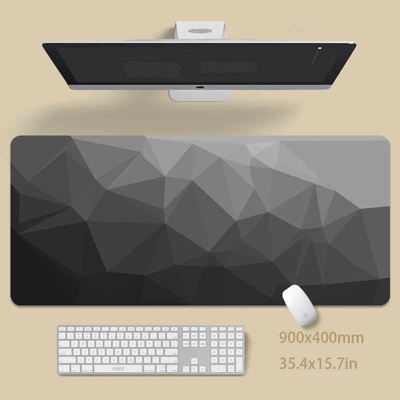 Tapete de rato de borracha natural grande tapete de rato mousepads à prova dwaterproof água tapetes de rato tapete de mesa mousepad teclado