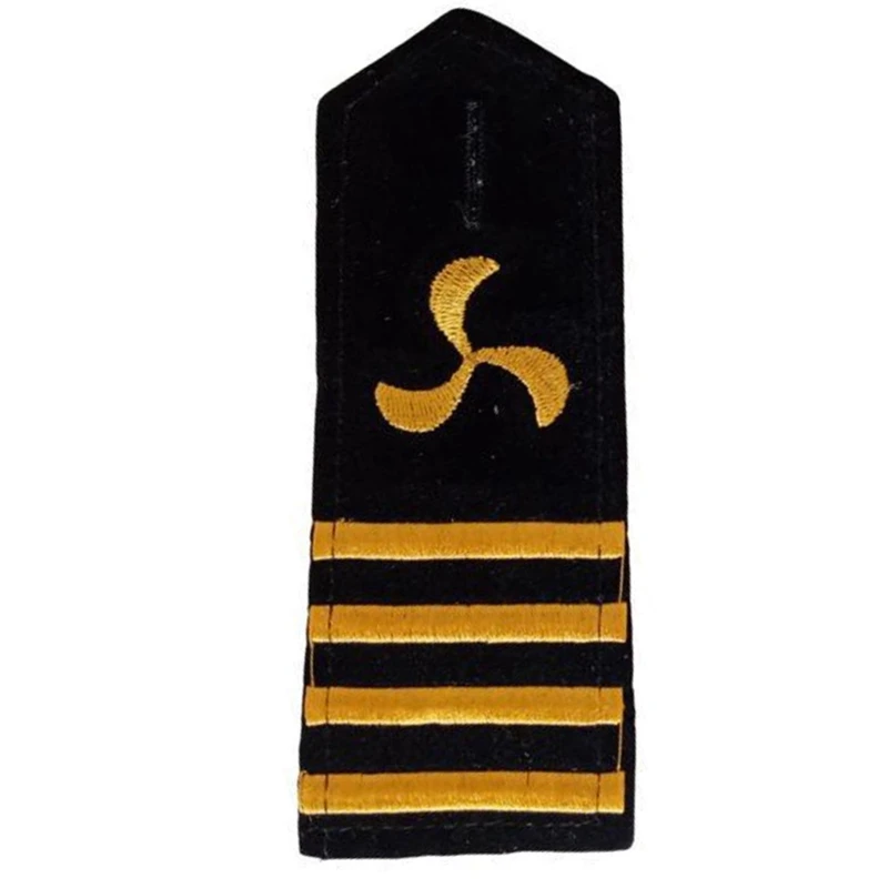 Professional Uniform Epaulets Embroidery Shoulder Boards Nondeform Captain Uniform Epaulet for Cosplay Costume