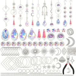 DIY Suncatcher Craft Kit - 200 Piece Set for Home Decor & Window Art (Sliver)