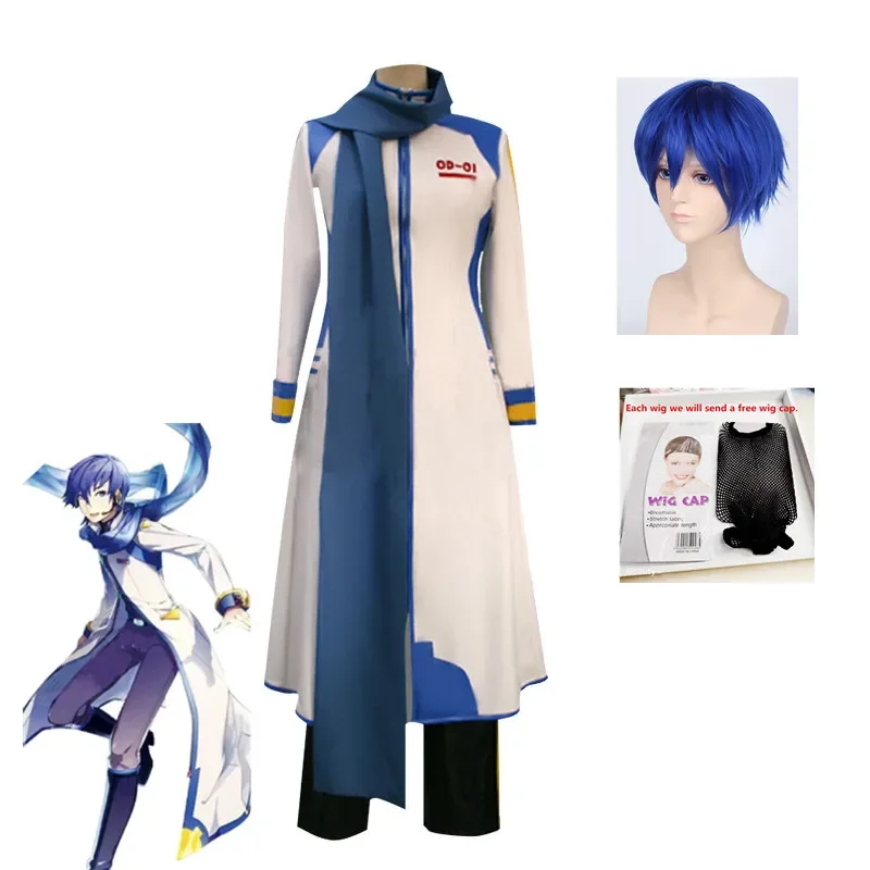 

Anime Kaito Cosplay Costume Virtual Singer Miku Eldest Brother Stage Formula Clothes Halloween Outfits For Men