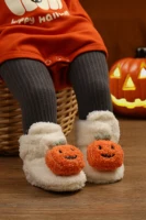 Girls' Orange Fashionable Trendy Design Cute Pumpkin Comfortable Casual Warm Boots 4