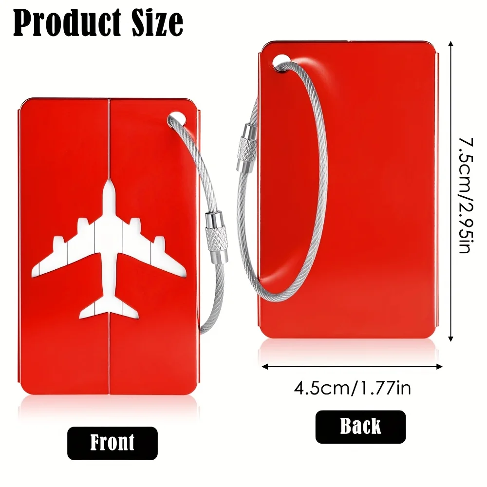 Aluminum Luggage Tags with Address Label