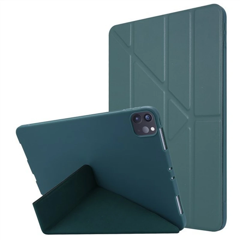 Case for iPad 10.2 9 8 7th 9.7 2018 2017 5 6th Air 3 10.5 Leather Soft Smart Cover for Air 5 2022 Mini 1 2 3 4 5 6 Stand Fundas