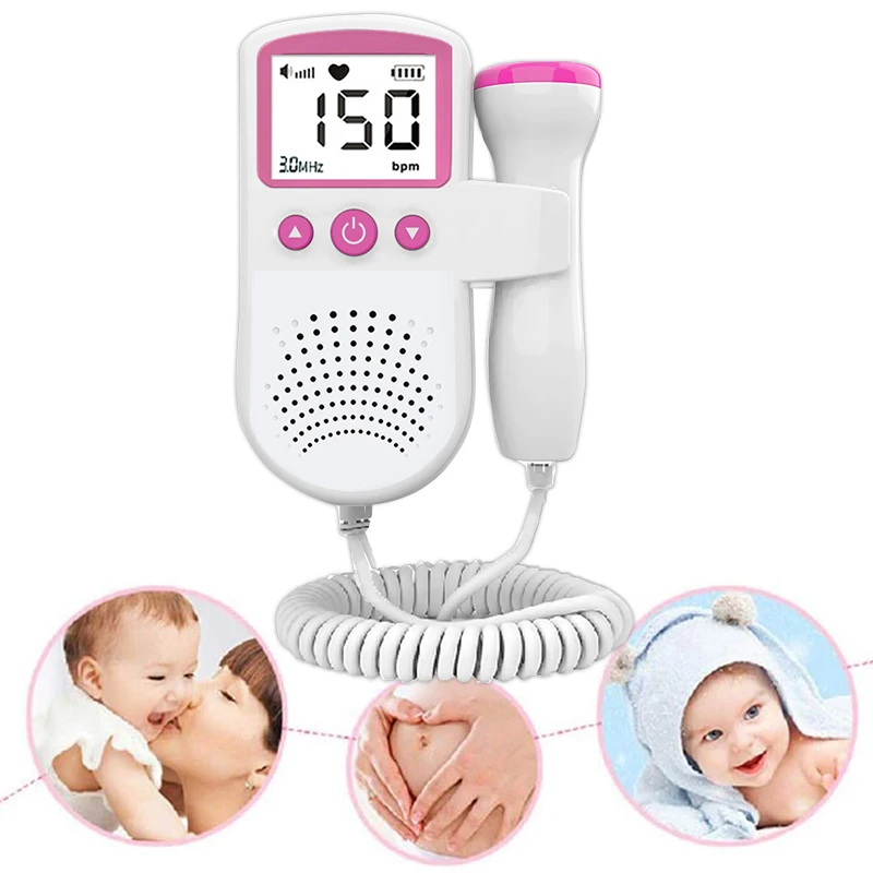 Doppler Fetal Heart Rate Monitor LCD Sonar 3MHz For Pregnant Pocket Ultrasound Fetus Heartbeat Detector No Radiation | Красота и