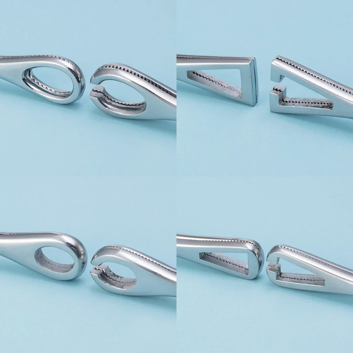 Surgical Steel Professional Belly Ear Tongue Septum Lip Piercing Forceps Tweezer Clamp Self-Locking Piercing Needle Tool 1PC ear piercing tool