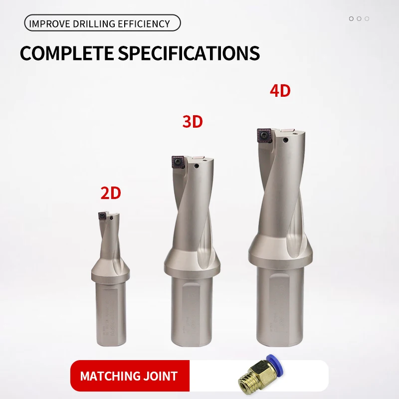 Drill bit set step drill bit drill bits step drill drill bit countersink drill bit countersink drill drill cutter woodworking drill bits SP Series insert 11mm-49mm depth 2D 3D 4D indexable U CNC for SPMG machinery lathes water