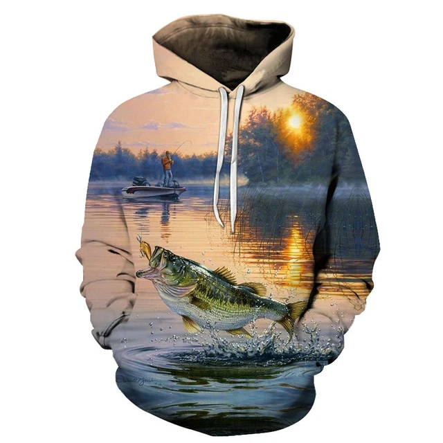 Bass Carp Hoodie Men 3D Catfish Printed Funny Sweatshirts Outdoor Casual Sweatshirt  Carp Hoodies Hip Hop Mens Clothe y2k Hoodie - AliExpress