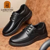 LAORENTOU real leather business casual leather shoes, soft leather, breathable thick sole, comfortable middle-aged shoes 232636 1
