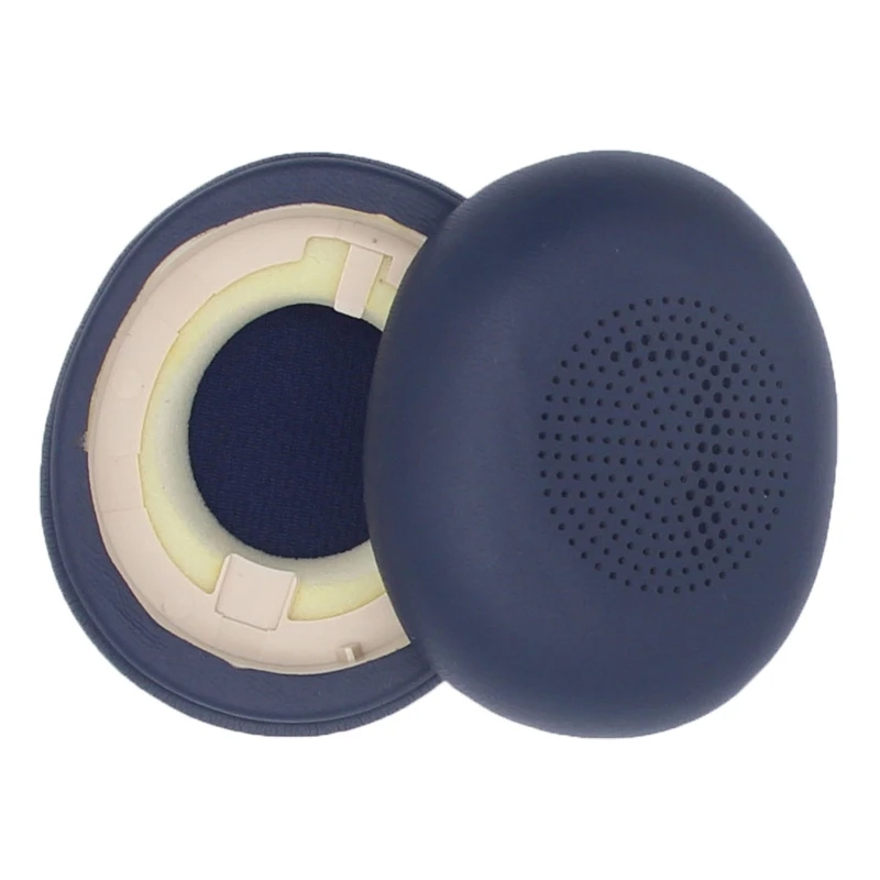 1 Pair Earpads Replace Protein Leather Earpads Ear Cushion Sponge Earmuffs for JABRA Elite 45h/Evolve 2 65