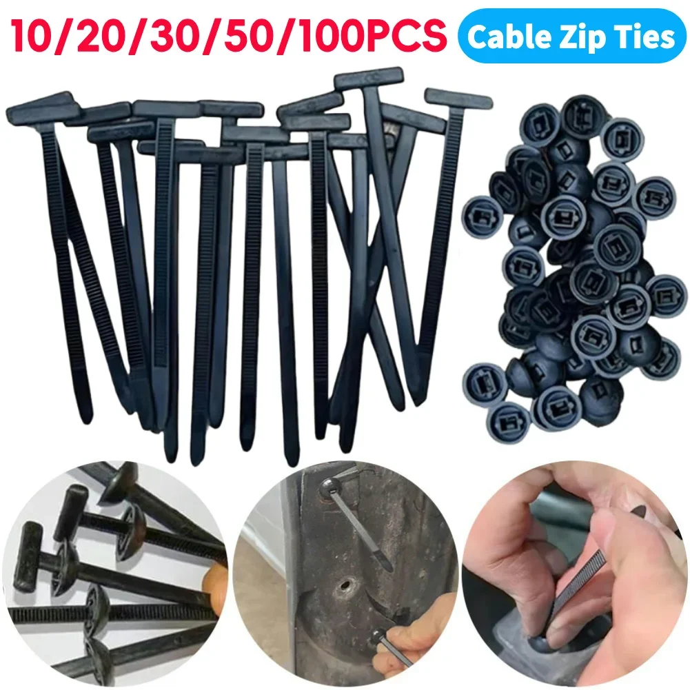 Nylon Universal Cable Ties with Button Lock for Boats