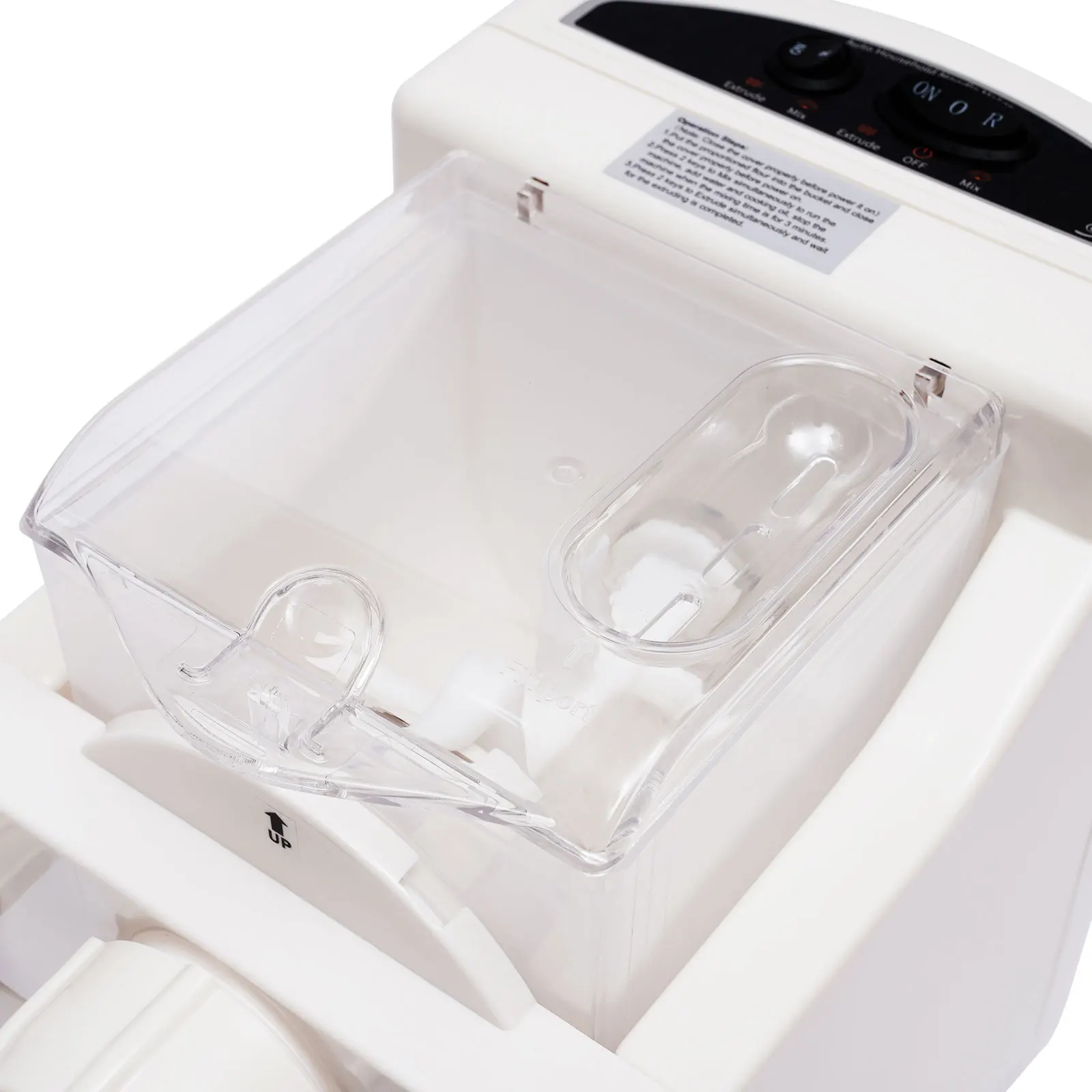 S9322791e4bb640ff8f7164535a9bfff8P Automatyczna maszyna do robienia makaronu do urządzenie do gotowania makaronu domowego elektryczna do makaronu 160W do Spaghetti 220V narzędzia kuchenne