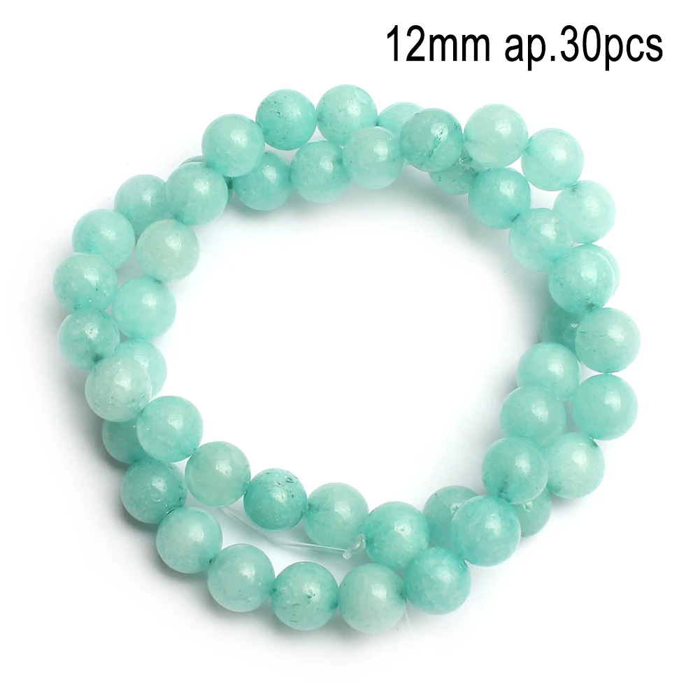 Blue Amazonite Natural Stone Beads - Variety Pack for Jewelry Making and DIY Accessories