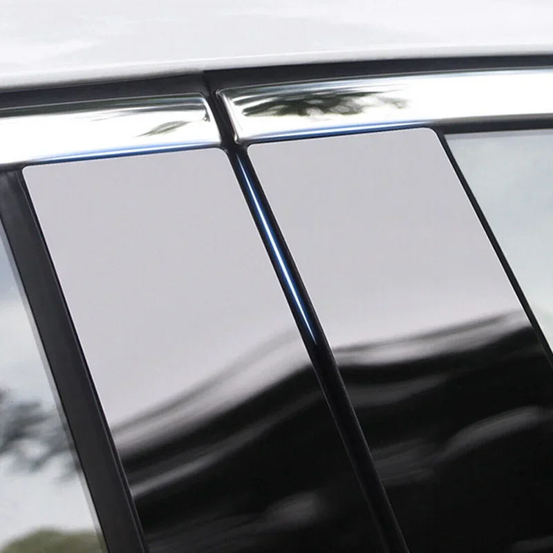 Car Pillar Posts Door Window Trim Cover Stickers 10Pcs for Toyota RAV4 XA50
