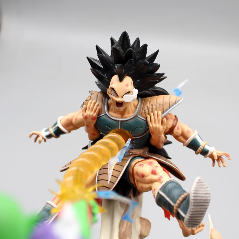 ドラゴンボールのアクションフィギュア,19cm,孫悟空,ラディッツ