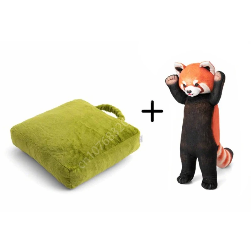 Siesta Pillow Threatened By Red Panda Cute Cartoon Raccoon Cushion Pillow Plush Doll Creative Home Gift Ornament