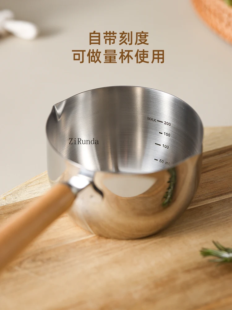 304 stainless steel household oil-burning spoon for pouring hot oil in a small oil-splashing pan