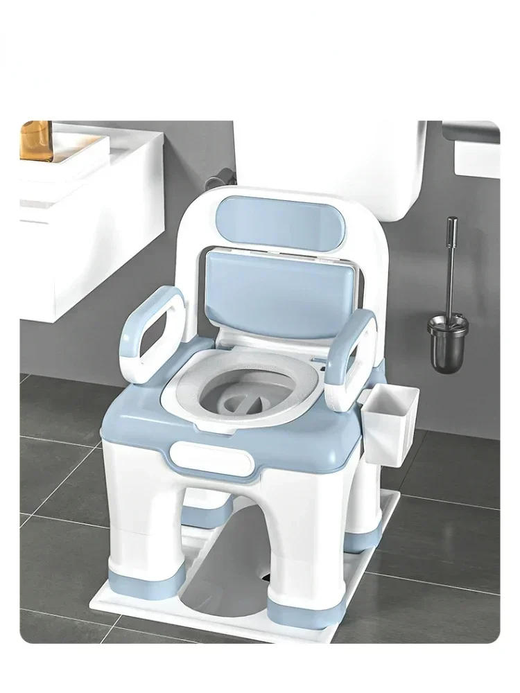 Portable Comfort Commode Chair  EasytoUse Sanitation Seat with PU Soft Cushion, Ideal for Elderly and Pregnant Women 6