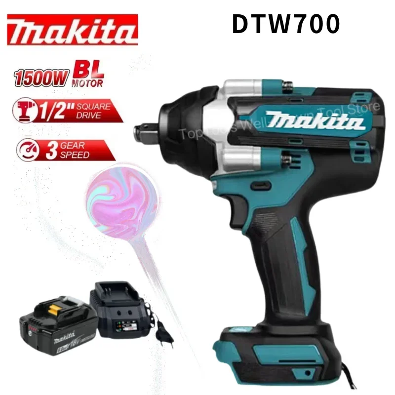 Makita DTW700 18v Cordless 1/2 Wrench Electric Key Impact Drill Power Tools Torque Wrench Wireless Drill Free Shipping Ratchet