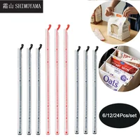 SHIMOYAMA Plastic Bag Clips Food Sealed Sticks Kitchen Food Snack Grip Organizer Bag Seal Clip Rod Moisture-Proof Storage Clamp 1
