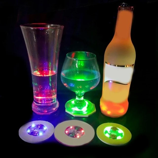 1/2/5 stücke leuchtende Flasche Aufkleber Lichter 6cm LED