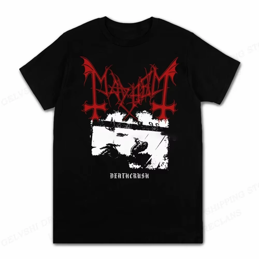 Fashion Mayhem Death T Shirt Men Fashion T-shirts Tshirt Kids Hip Hop Tops Tees Women Tshirt Oversize Casual Streetwear Shirt 2