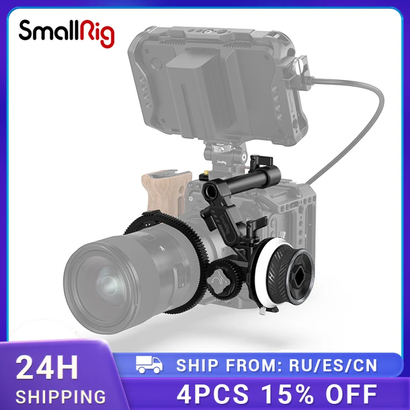 SmallRig Portable Mini Follow Focus do lustrzanka cyfrowa Gimbal BMPCC