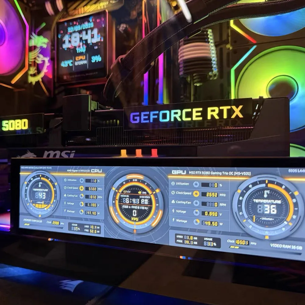 ARGB 5090 5080 GPU 조명 패널, RTX4090 4070 VGA 백플레이트, MOD 3090 비디오 카드 측면 플레이트, 게이머 캐비닛 Faith Lamp AURA SYNC