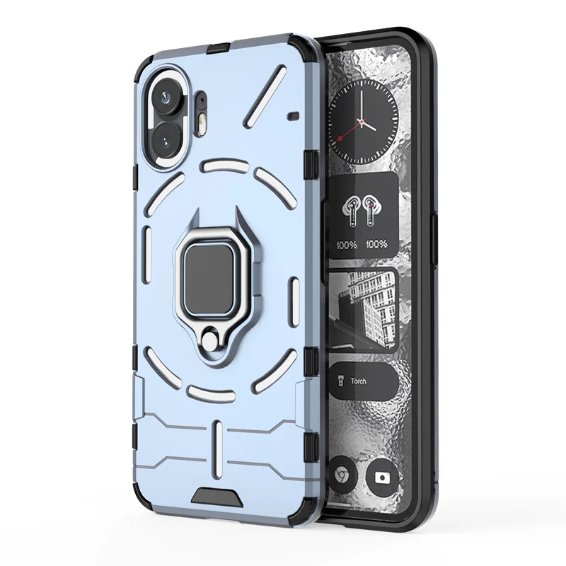 Magnetic Phone Case with Ring Stand and Bracket Holder