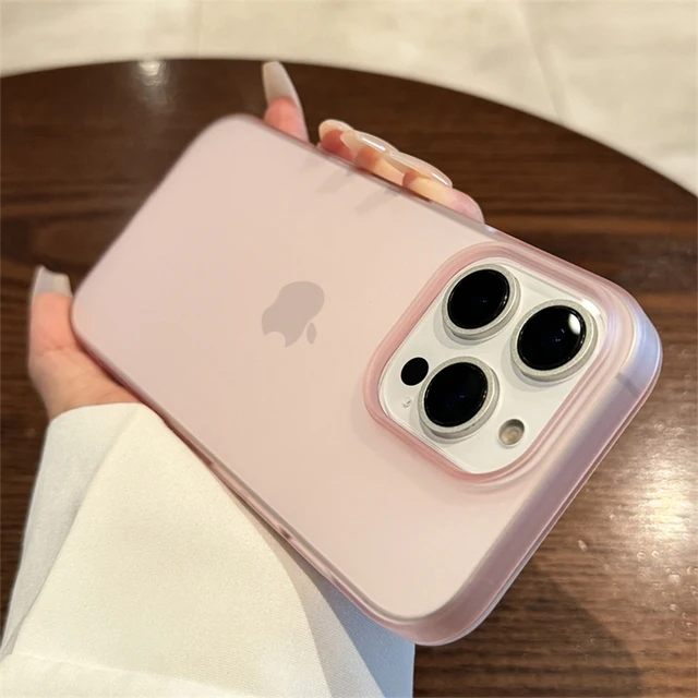Soft Matte Candy Transparent Phone Case For iPhone 16 15 14 Pro Max Plus 13 12 11 XR XS XsMax 8 Shockproof Silicone Bumper Cover 1
