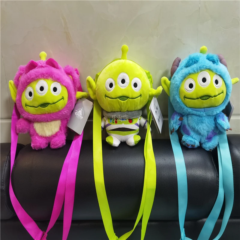Disney Toy Story Alien cosplay Lotso Bear Sully Buzz Plush shoulder bag monedero|Cine y TV| - AliExpress