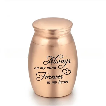 Engravable Mini Cremation Urns for Pet Cat Dog / Human Ashes Casket Funeral Loss of Love Stainless Steel Cremation Urn Jar 1