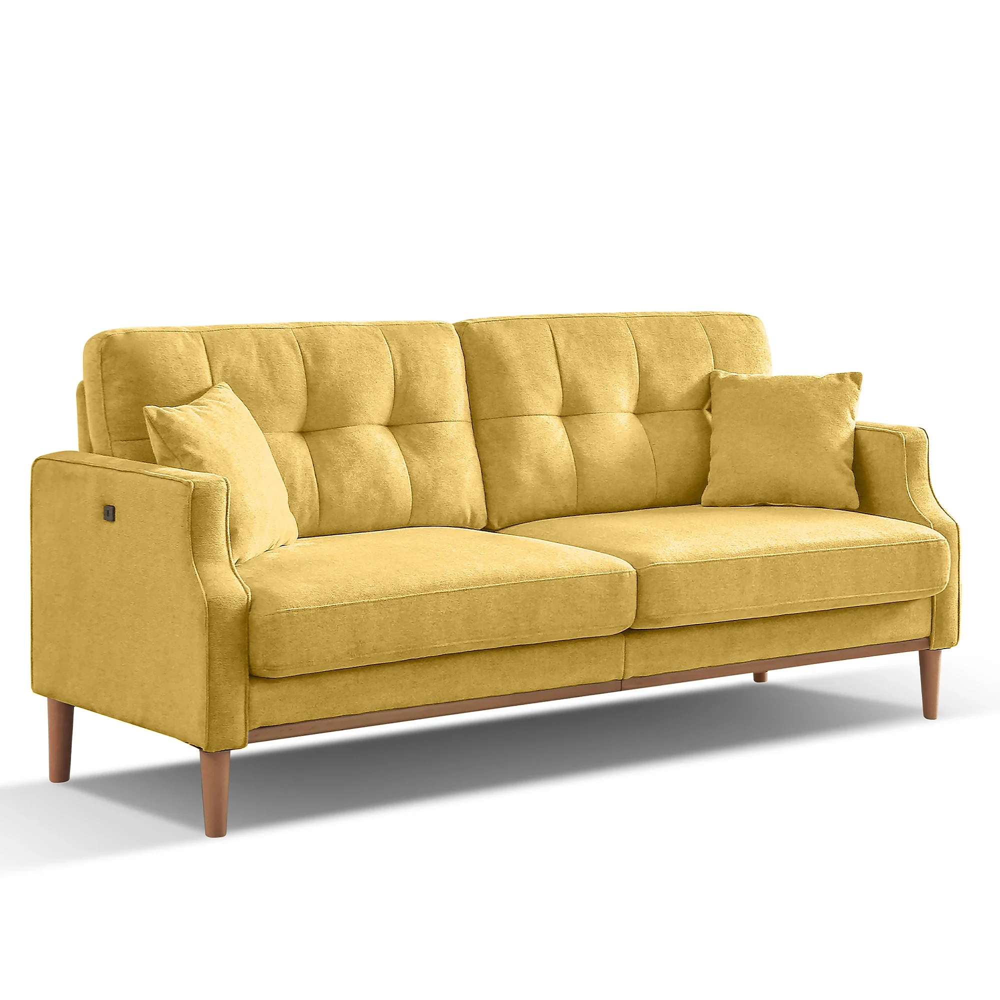 

Comfortable Three-Seater Sofa for Your Living Space with Waterproof Fabric and USB Charging Port