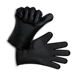 Silicone BBQ Gloves Silicon Bump Oven Mitts Heat Resistant Gloves for Roasting Cooking Grilling Kitchen Accessories