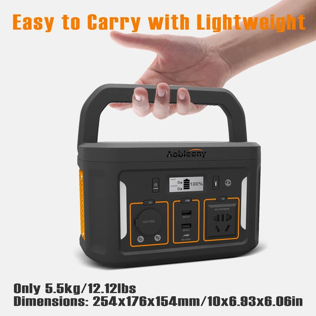 Outdoor 600W Backup Lithium Battery power bank with 300w 500w 800w