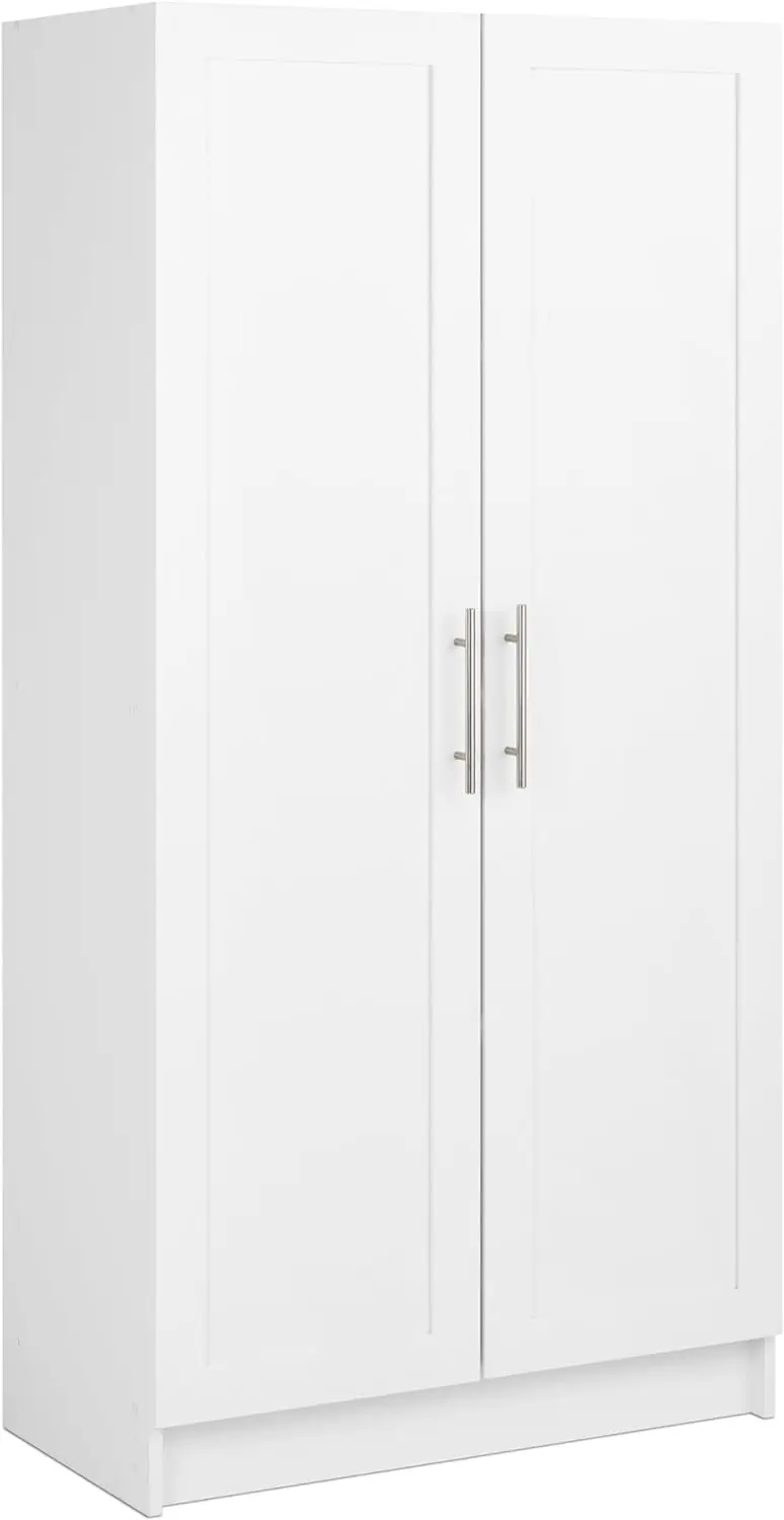 

Storage Accent Cabinet with Panel Doors, White Storage, Bathroom/Pantry Cabinet with 3 Shelves, sideboard,Drawers for bedroom