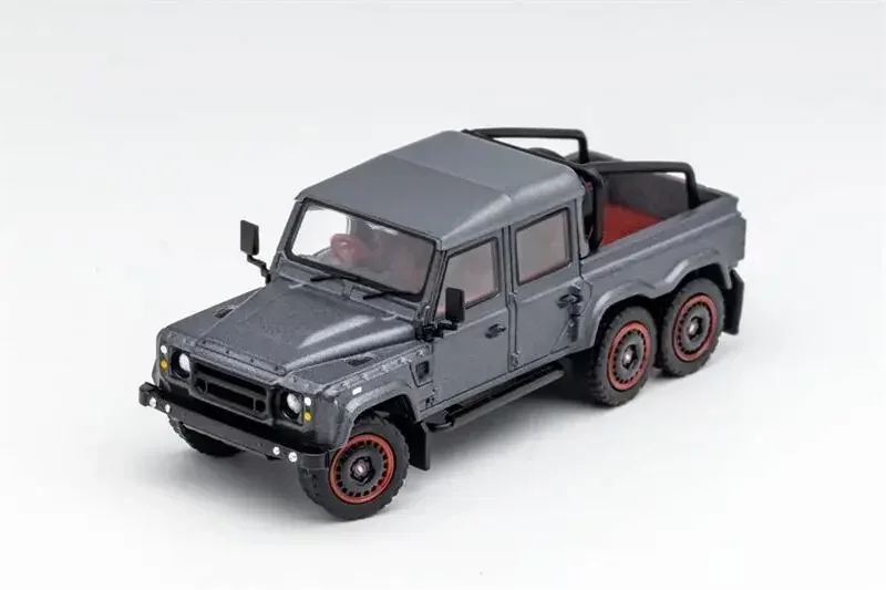 

GCD 1:64 Land Rover Defender 6x6 ordinary gray /Black RHD Diecast Model Car