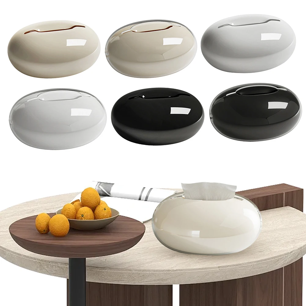 Tissue Storage Box Reusable Multipurpose Tissue Box Simple Tissue Dispenser Decorative Tissue Box for Bathroom Vanity 5