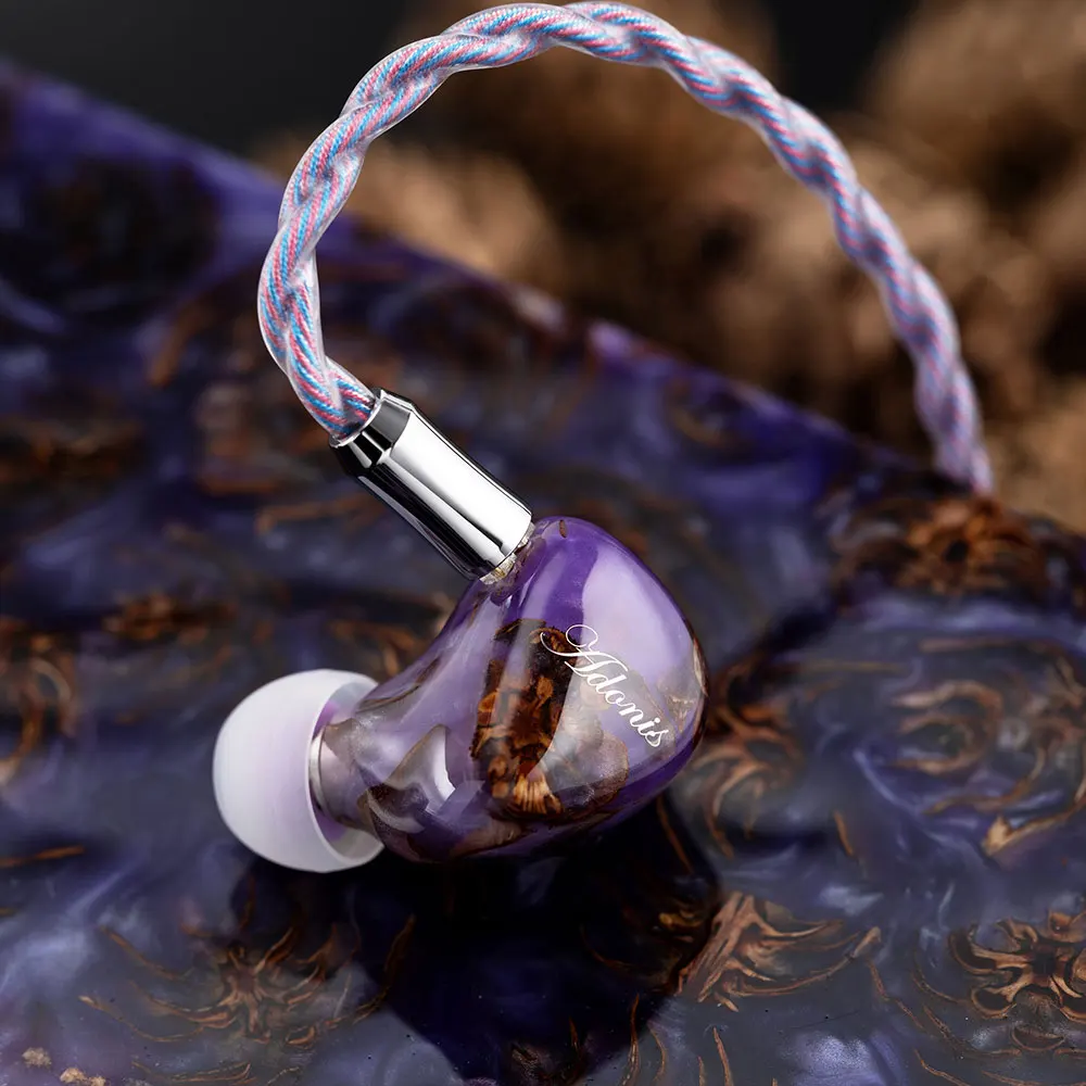 QoA Adonis New 1DD+2BA Hybrid In Ear Earphones Pinecone