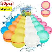 Magnetic Reusable Water Balloons Refillable Water Balloon Quick Fill Self Sealing Water Bomb Splash Balls for Kids Swimming Pool 1