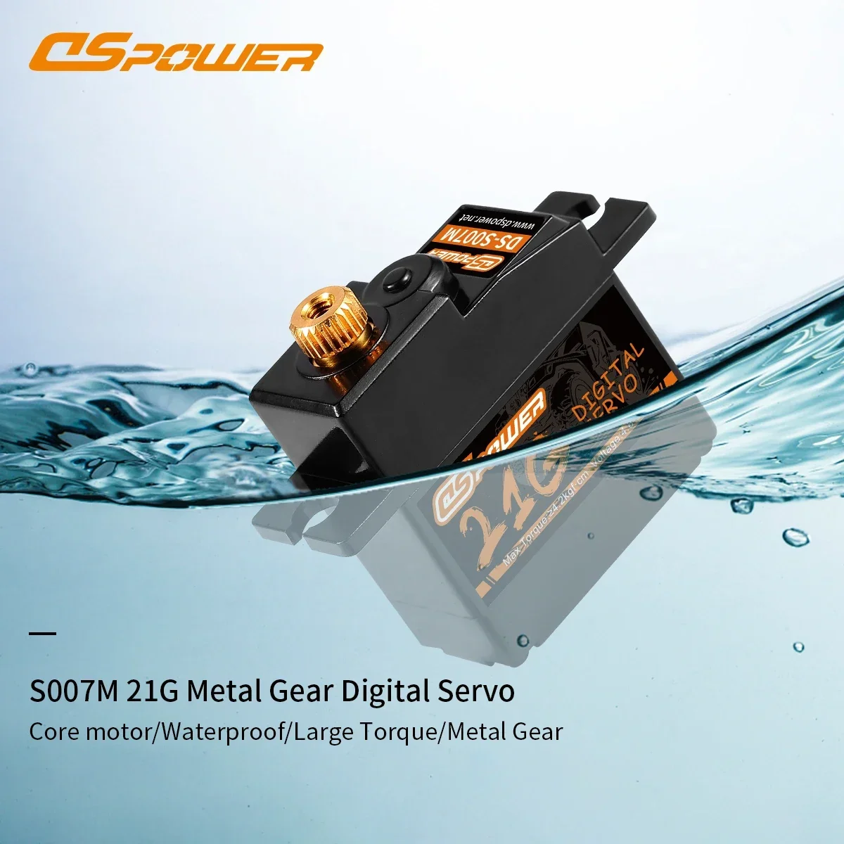 High-Performance 21g Metal Gear Waterproof Digital Servo for RC Models & Robotics