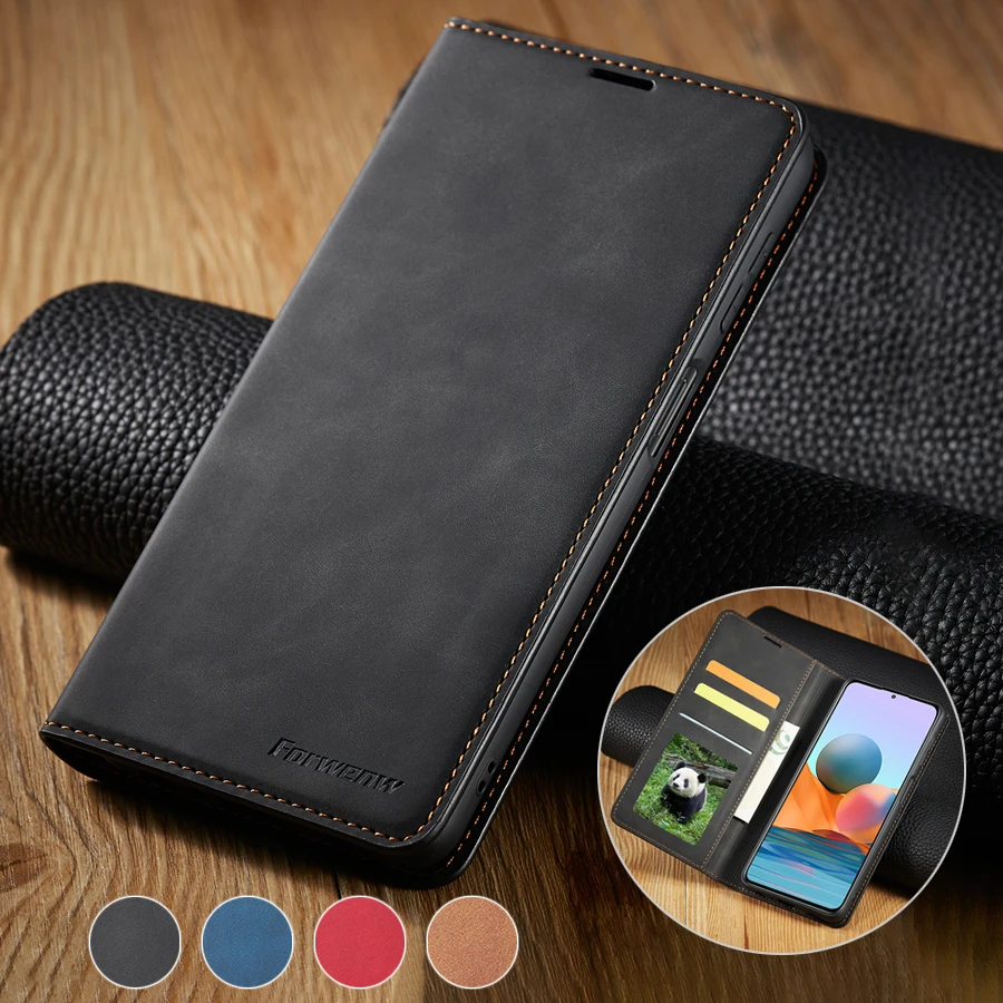 Wallet Leather Case For Redmi 10 10A 10C 9 9A 9C 9T Note 11 11S 11 Pro 11E 10S 10 Pro 9 Pro 8 Pro 7 Mi Poco X3 M4 X4 Pro F3 11T glass flip cover