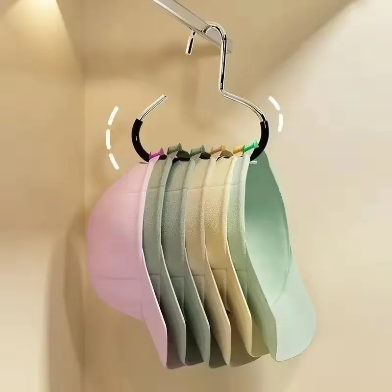 내구성이 뛰어난 원형 링 모자 걸이, 흔적 없는 미끄럼 방지 모자 보관 걸이, ..