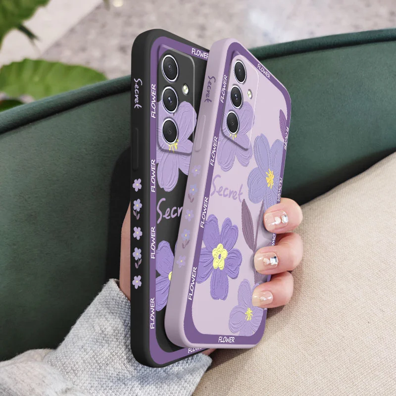 Vibrant Purple Flower Phone Case - Artistic Floral Design