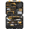 198 Piece Home Repair Tool Kit, Wrench Plastic Toolbox with General Household Hand ToolsSet tools chest  tool box organizer 1