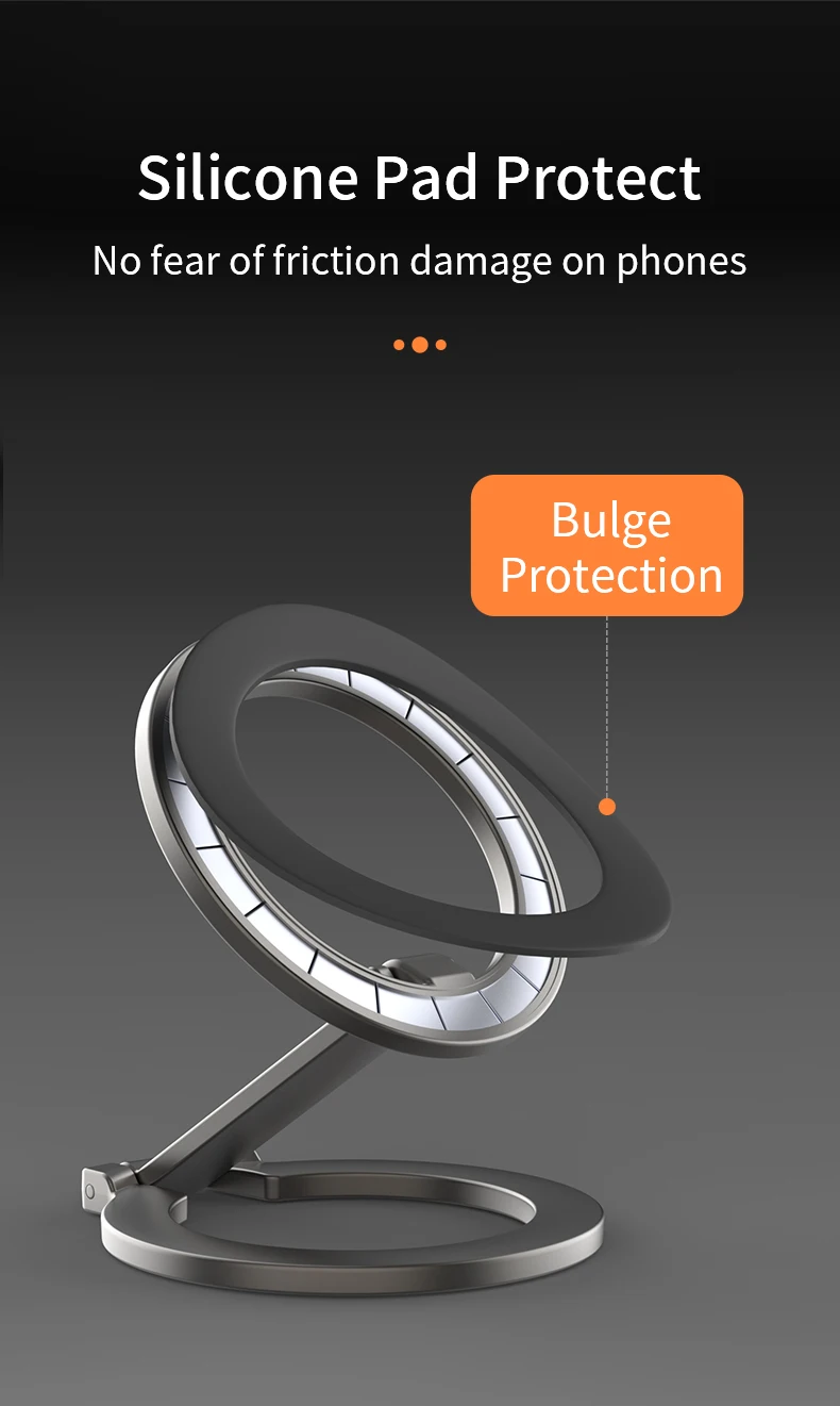 2024 neue Mobiltelefone, starker Magnetständer für Magsafe, doppelseitiger Magnethalter für iPhone, Xiaomi, Samsung, Desktop-Ordnerhalterung – Detail 14