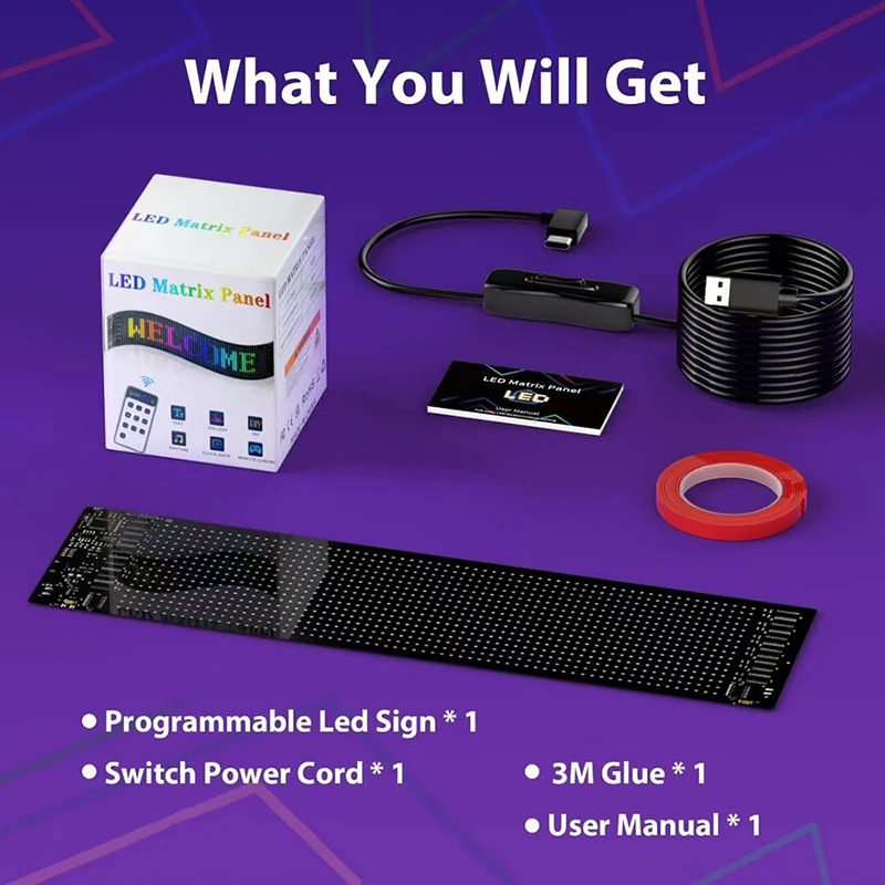 Truck Eye LED DIY Matrix Pixel Panel Led Display Car Sign Animation Bluetooth App Control Programmable Flexible Screen