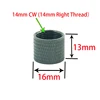 M14x1 RH Aluminum 14mm CW Threaded Cap Fastener 1911 Gen4 14mm Right Thread Protector Black 2